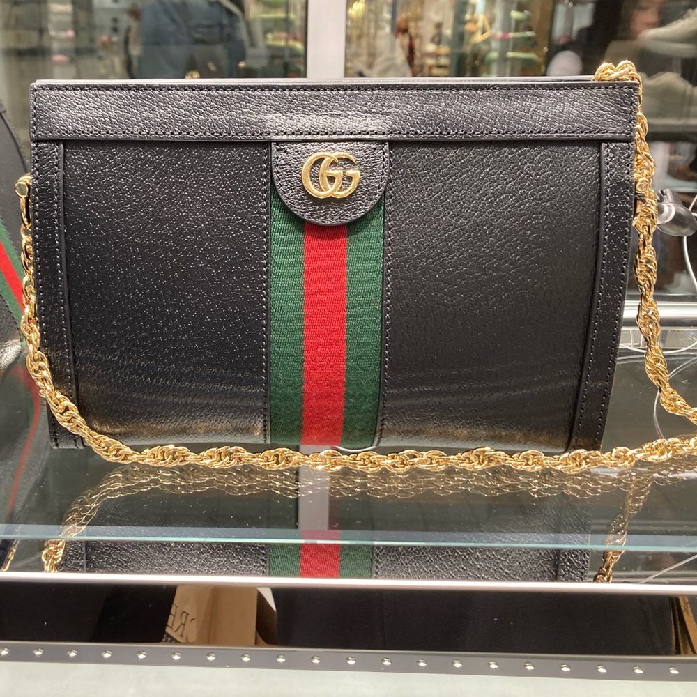 Gucci Ophidia Small Leather Shoulder Bag
